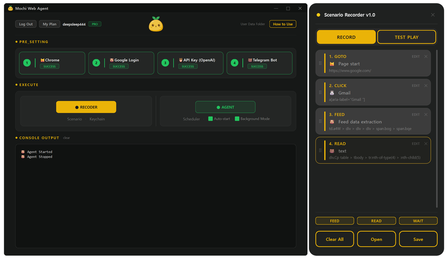Mochi App Screenshot